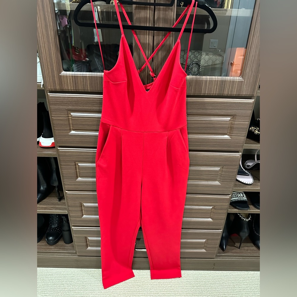 Red jumpsuit